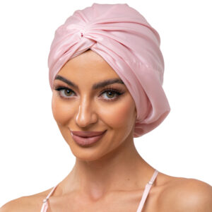 Adjustable Button Bonnet - Pink